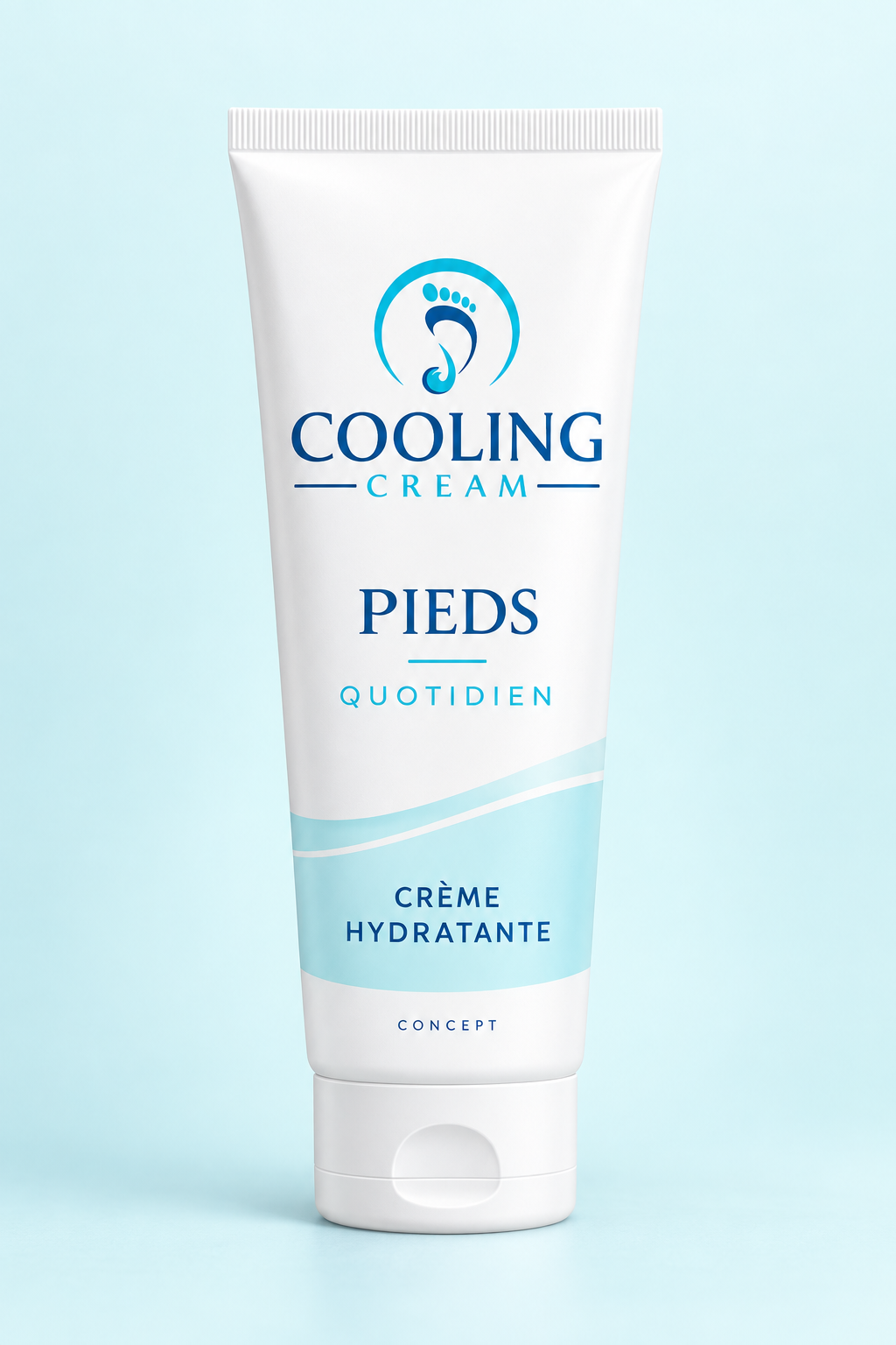 Concept Cooling Cream pieds Quotidien : tube de crème hydratante